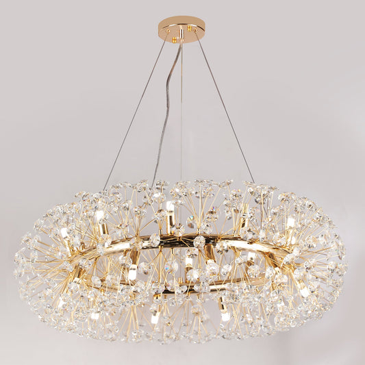 Florida 800mm Halo Gold Modern Classic Crystal Chandelier