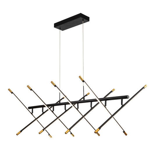 Krisha 1200 Black and Gold 3000k Contemporary LED Pendant