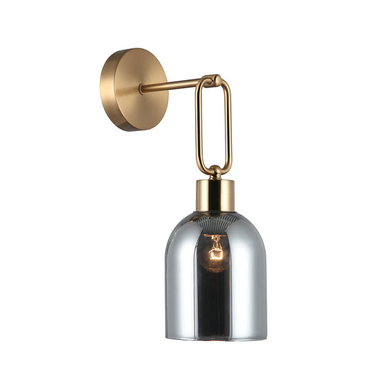 Nelsea Bronze and Smoke Modern Wall Light